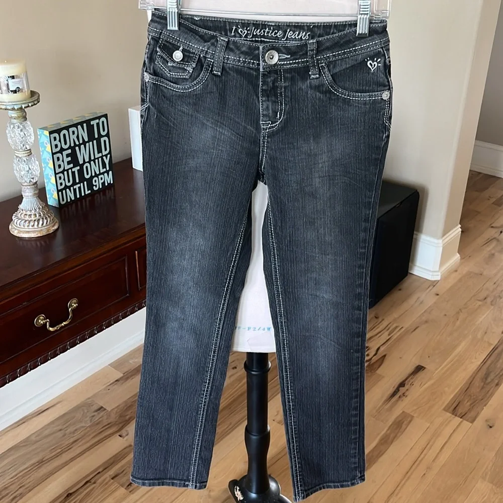 Jeans Justice Black Denim Simply Low